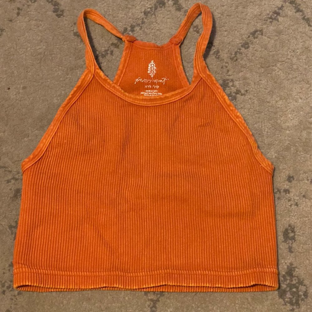 Free People Movement Happiness Runs Crop - Orange - Size XS/S